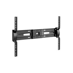 Meliconi stenski nosilec za TV, črn, sprednji pogled z vgrajeno libelo