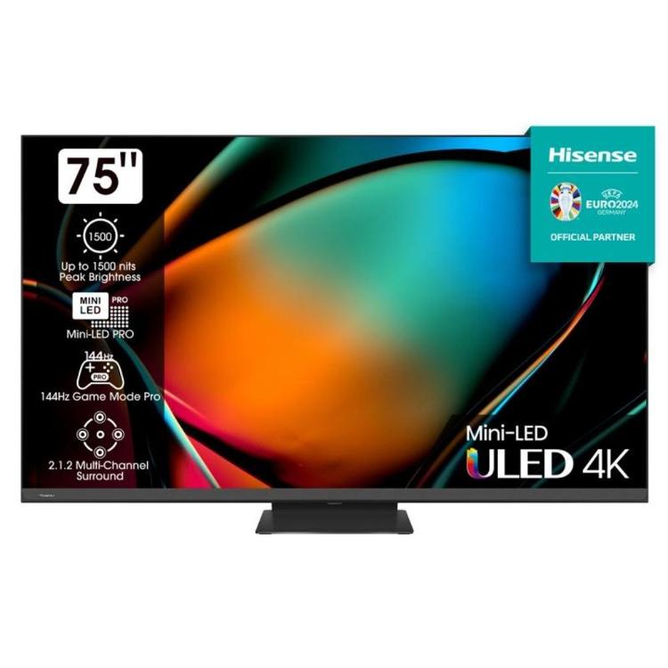 Televizor Hisense 75U8KQ, 4K UltraHD, Mini LED, Smart TV, diagonala 189 cm