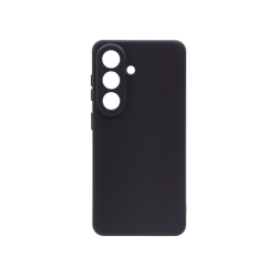 Prosojen zaščitni ovitek za Samsung Galaxy S26 v črni barvi brez izrazito označenega magnetnega kroga.