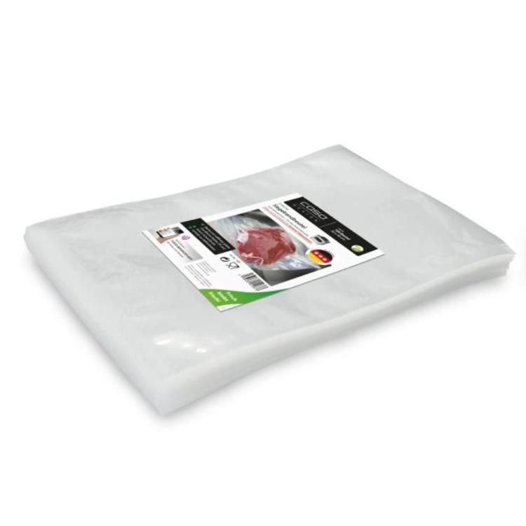 Vakuumske vrečke CASO Design za shranjevanje živil omogočajo dolgotrajno ohranjanje svežine, arom in hranilnih snovi ter so primerne za vakuumiranje in sous-vide kuhanje.