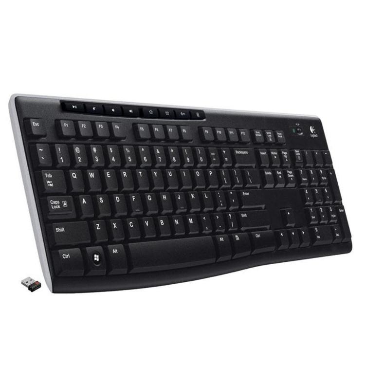 Logitech K270 brezžična tipkovnica črna slo 