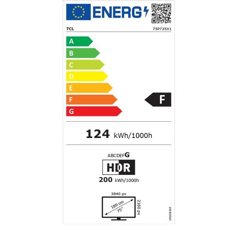 Televizija TCL 75P735 LED, 4K Ultra HD, diagonala 190 cm