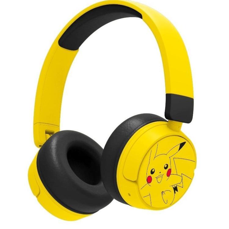Otroške brezžične slušalke Pokémon Pikaču – popoln zvok in prikupen Pikaču dizajn za male oboževalce Pokémonov.