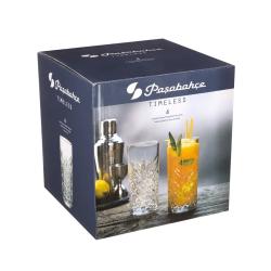 Kozarec za sok Pasabahce Timeless, 450 ml, 4 kos, steklo