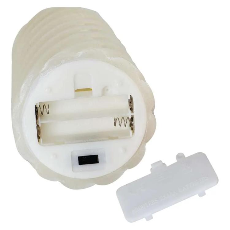 LED dekoracija  voščena svečka, 17 cm, 2x AAA, notranja, toplo bela, 2 kosa