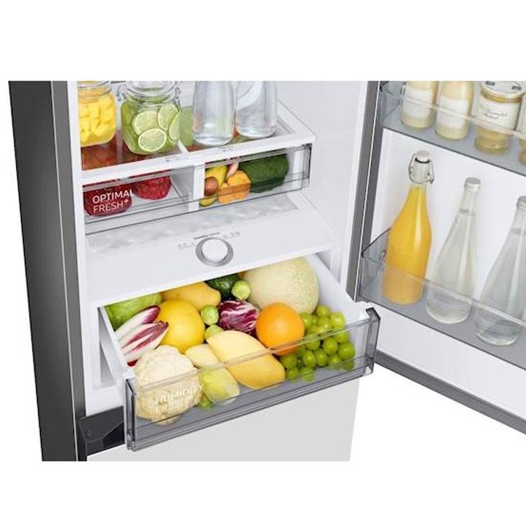 Hladilnik z zamrzovalnikom Samsung Bespoke RB34C7B5E12/EF, 185 cm, E, 334 l, bela