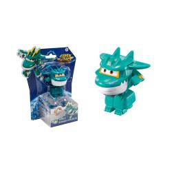 Transformirajoča figura Tino iz Super Wings Electric Heroes, ki se iz letala spremeni v robota dinozavra, primerna za otroke 3+.