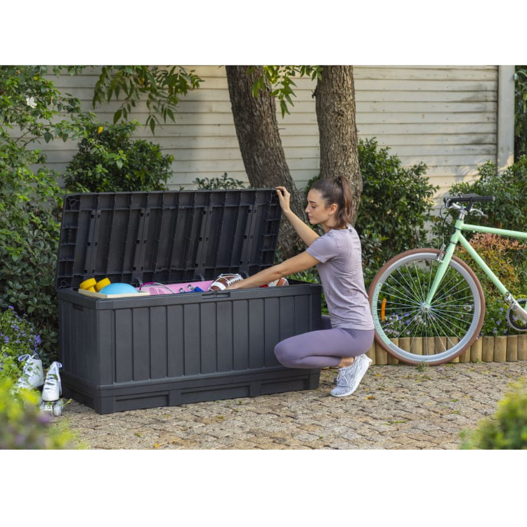 Zaboj za blazine Kentwood 350 l, siva
