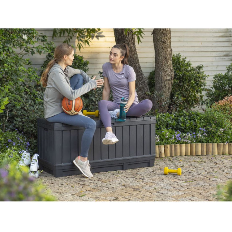 Zaboj za blazine Kentwood 350 l, siva