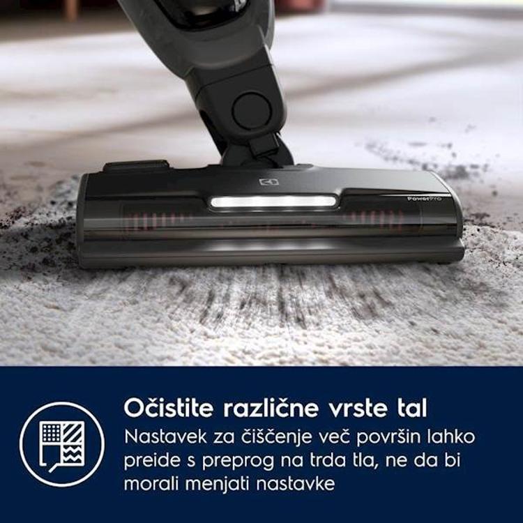 Pokončni baterijski sesalnik 2 v 1 Electrolux ES52AB25WB, 25,2 V