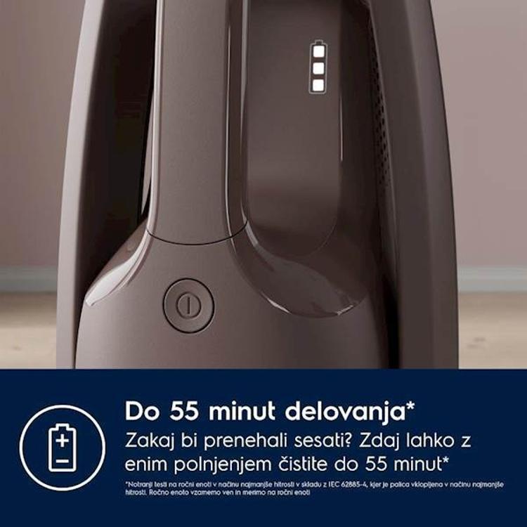 Pokončni baterijski sesalnik 2 v 1 Electrolux ES52AB25WB, 25,2 V