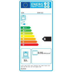 Kombinirani štedilnik VOX GHB 522, 2x elektrika, 2x plin