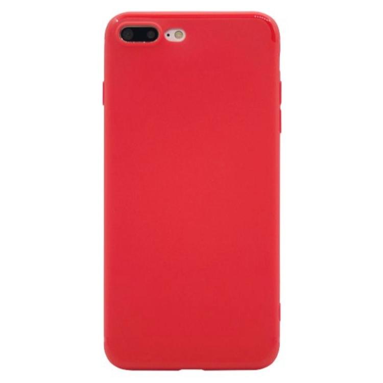 Apple iPhone 7 Plus / 8 Plus, gumiran ovitek (TPU), rdeč matt_1