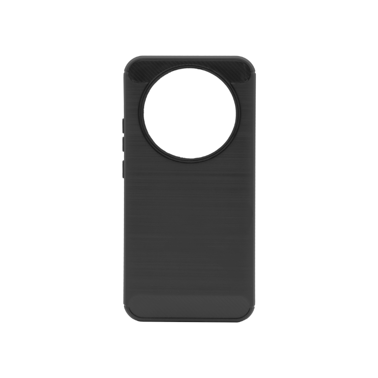 Prosojen zaščitni ovitek za Honor Magic8 Lite v črni barvi brez izrazito označenega magnetnega kroga.