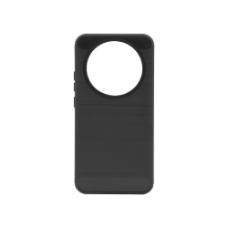 Prosojen zaščitni ovitek za Honor Magic8 Lite v črni barvi brez izrazito označenega magnetnega kroga.