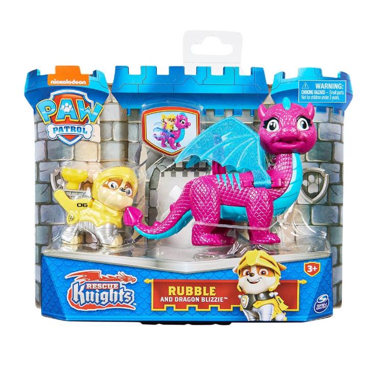 Figura Paw Patrol Knight in zmaj Rubble