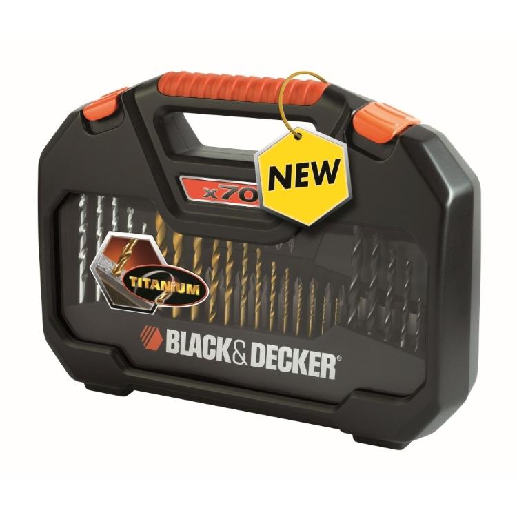 70-delni set svedrov in vijačnih nastavkov Black+Decker A7184