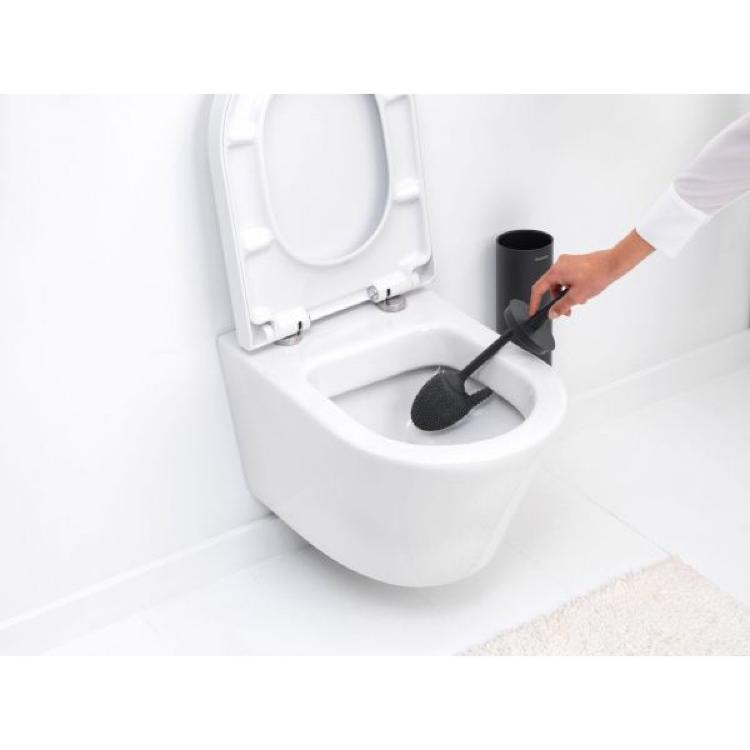Držalo in ščetka za WC Brabantia MINDSET mineral, siv