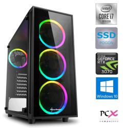 PCX namizni računalnik Exies i7-10700F / 16GB / SSD 1TB / RTX3070-8GB / Win 10