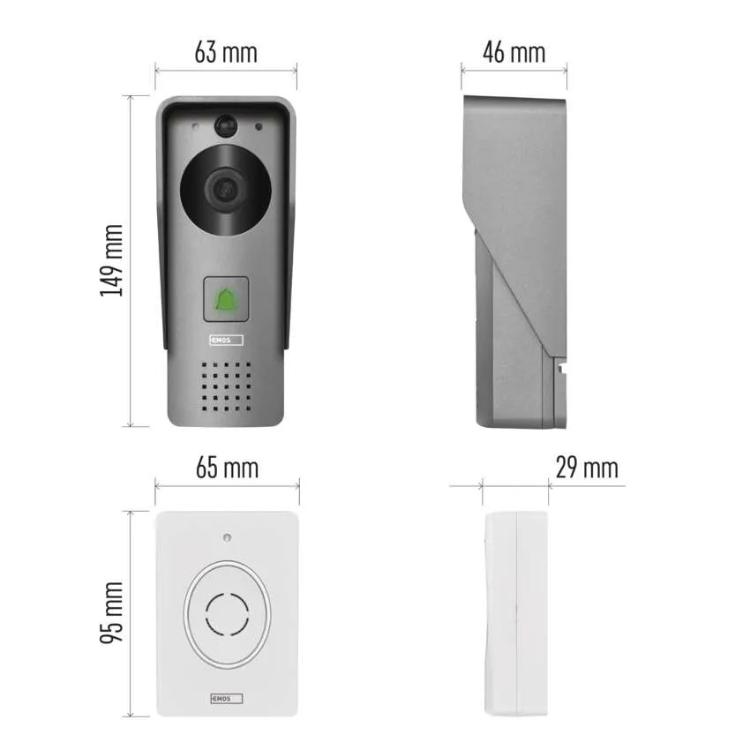 Hišni brezžični video zvonec GoSmart IP-09C z Wi-Fi