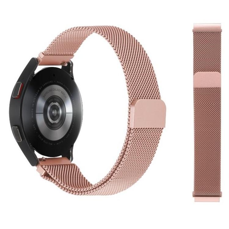 Kovinski magnetni pašček 22mm, svetlo roza, za pametno uro