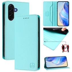 Preklopna torbica za pametni telefon Samsung Galaxy A57 5G v turkizi barvi