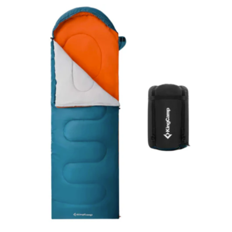 Spalna vreča KingCamp KS2423 Tigris 250, modro/oranžna