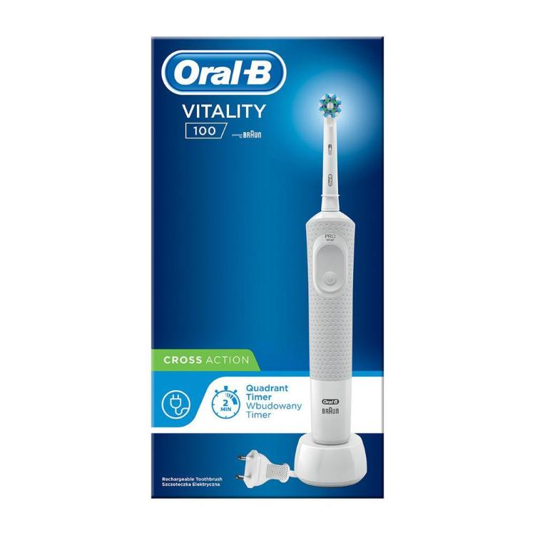 Električna zobna ščetka Oral-B Vitality D100, bela_1