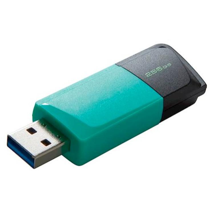 USB ključ Kingston 256GB DT Exodia M, 3.2 Gen1, črno zelen, drsni priključek