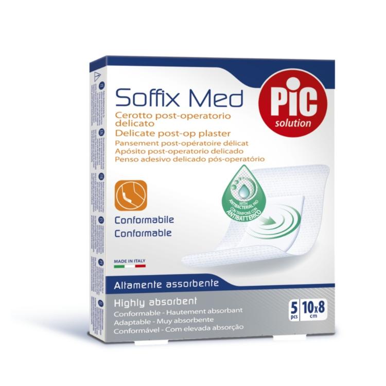 Antibakterijski pooperativni obliž PiC Soffix Med 10 x 8 cm 5x