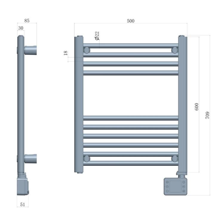 Kopalniški radiator lestev Adler AD7823 LED 400W