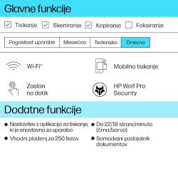 Večfunkcijska brizgalna naprava HP OfficeJet Pro 9720e WF AiO