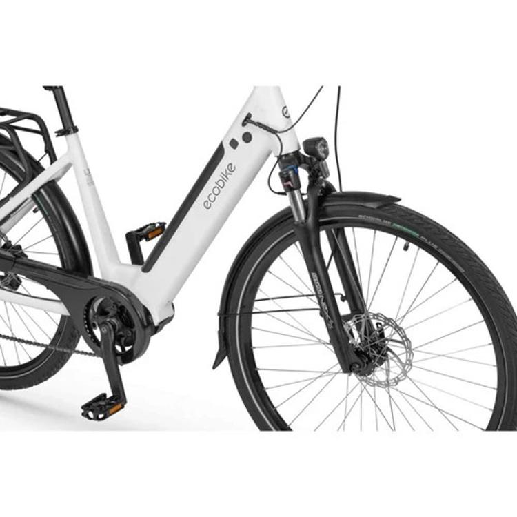 Električno kolo Ecobike LX100, 19", 17.5Ah/630Wh, bel