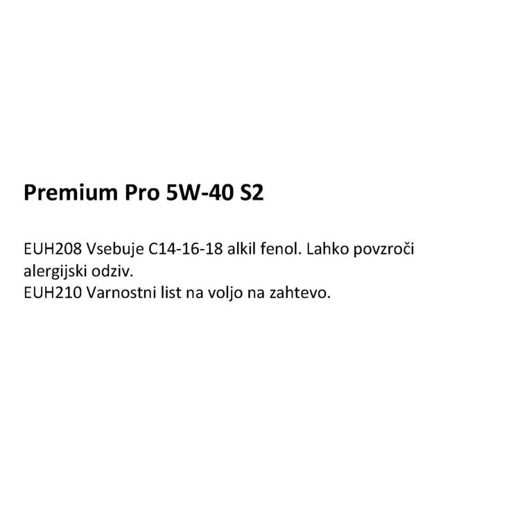 PETROL PREMIUM PRO 5W-40 S2, 1L_2