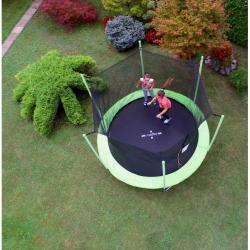 Trampolin LEGONI FUN z zaščitno mrežo 244 cm, zelen