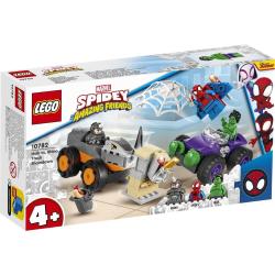 Lego Spidey Spopad Hulka in Rhina v pošastnih tovornjakih- 10782 
