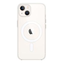 Gumiran magnetni ovitek (TPU Magnetic) za Apple iPhone 13, prozoren svetleč
