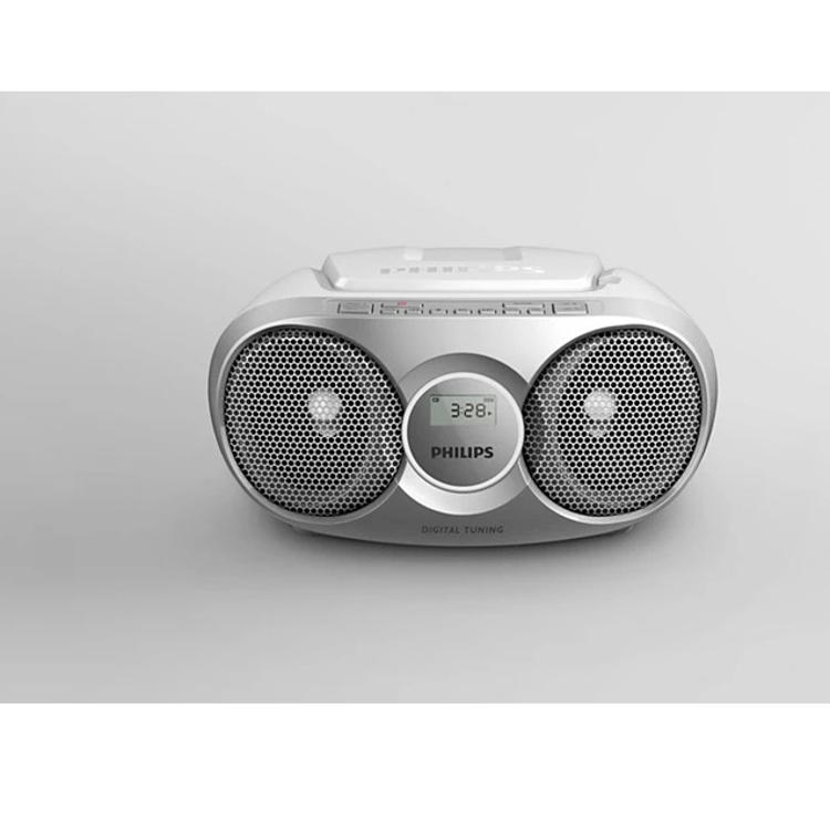 Prenosni radio Philips s CD-predvajalnikom AZ215S, srebrn