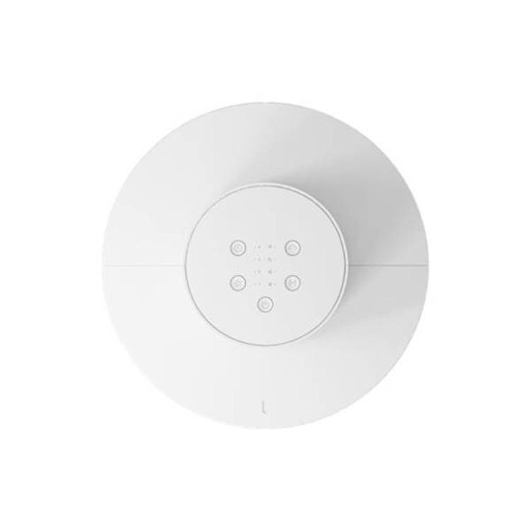 Zgornji pogled na Xiaomi Smart Tower Fan 2 EU z upravljalno ploščo na vrhu, tipkami za vklop, način delovanja in hitrost ventilacije