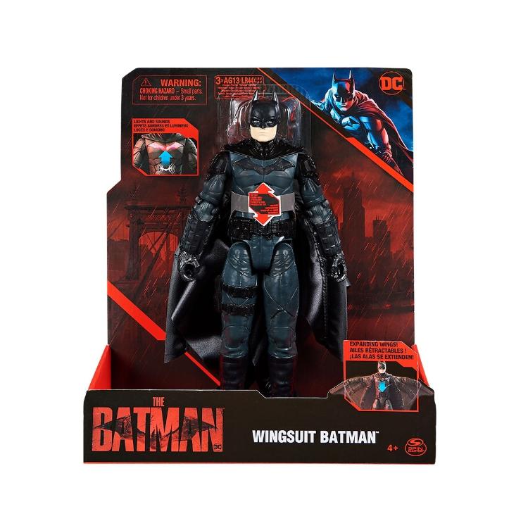 Figura Batman Movie Wingsuit s funkcijami, 30 cm