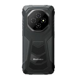 Blackview FORT 1: zadnja stran robustnega telefona z več kamerami, LED bliskavico in ojačanim ohišjem.
