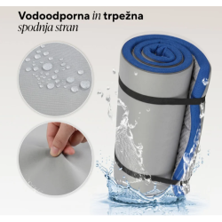 Svilanit spalna podloga, vodoodporna spodnja plast, trpežen material in zaščita pred vlago.
