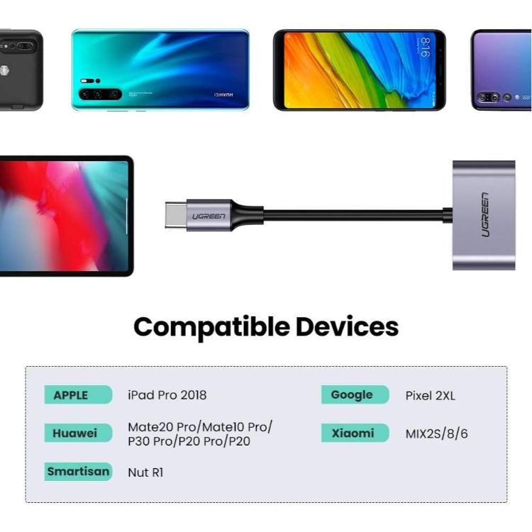 Adapter USB-C na 3,5 mm priključek je združljiv s številnimi telefoni in tablicami.