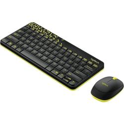 Komplet brezžične tipkovnice in miške Logitech MK240, črna