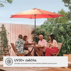 Senčnik VonHaus UV30+, 2,7 m, oranžen, samostoječi
