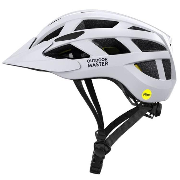 Kolesarska čelada Outdoor Master GEM, MIPS, bela, L