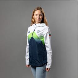 Ženska jakna s kapuco Peak ZFA4206, modro - bela, velikost M