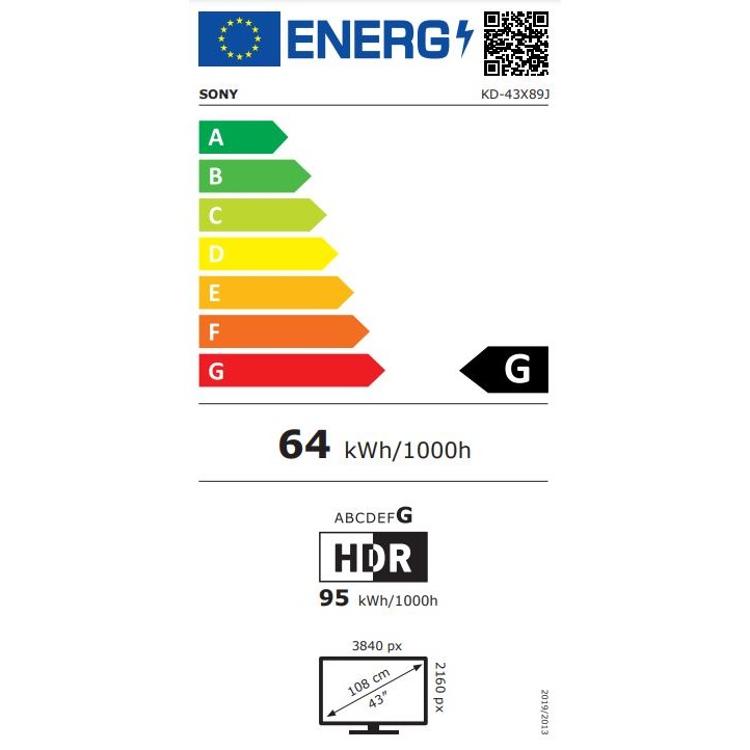 Televizor Sony KD65X89JAEP Smart LED TV 4K UHD Google TV HDR, diagonala 164 cm_1