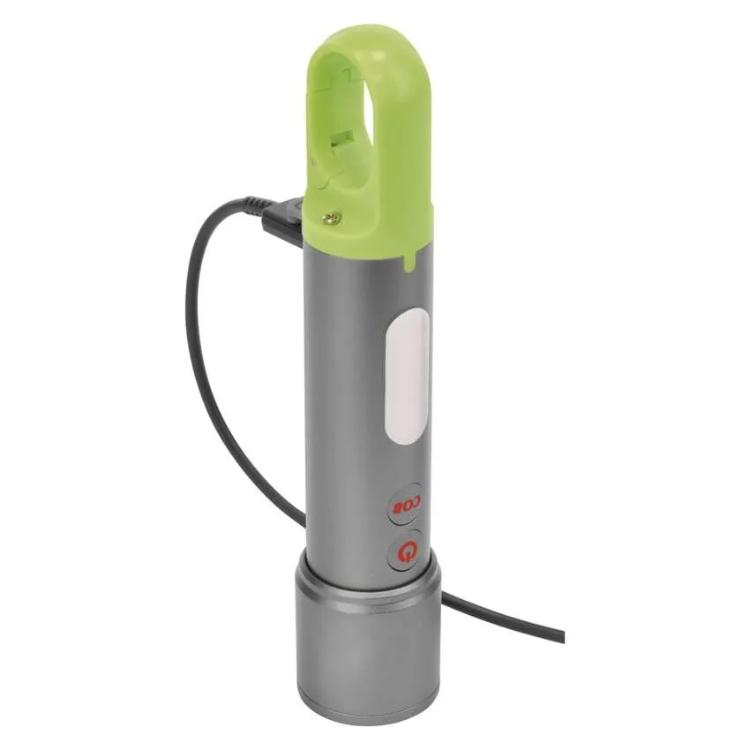Ročna polnilna LED svetilka, 600 lm, 1 200 mAh, kovinska