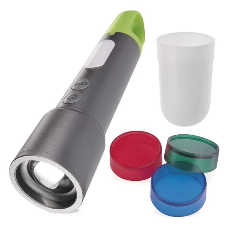 Ročna polnilna LED svetilka, 600 lm, 1 200 mAh, kovinska